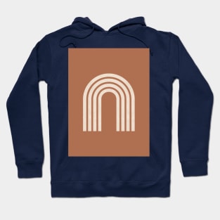 Woodblock Arch - Terracotta Hoodie